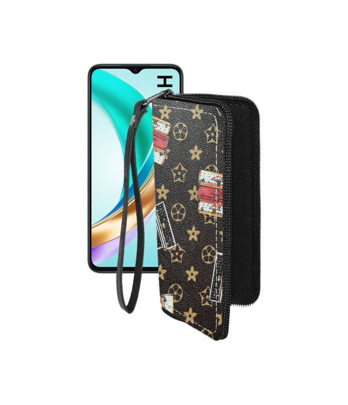 Чохол-гаманець з екошкіри для телефону Honor X6B