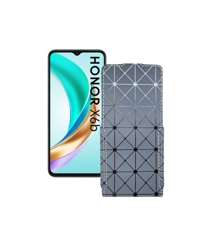Чохол-флип з екошкіри для телефону Honor X6B