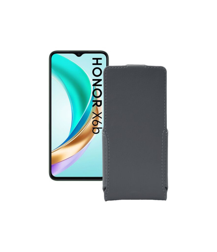 Чохол-флип з екошкіри для телефону Honor X6B