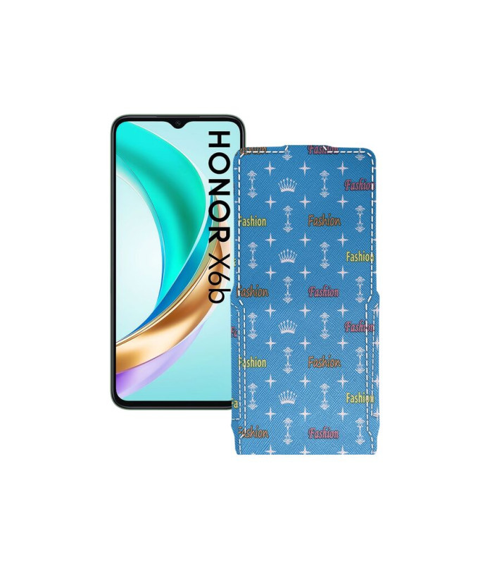 Чохол-флип з екошкіри для телефону Honor X6B