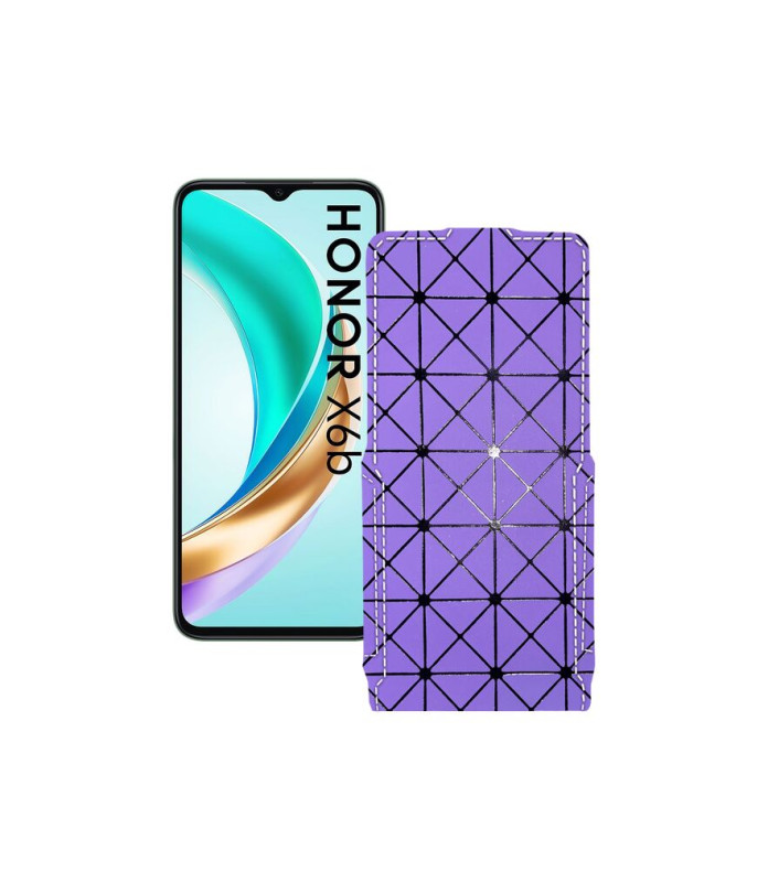 Чохол-флип з екошкіри для телефону Honor X6B