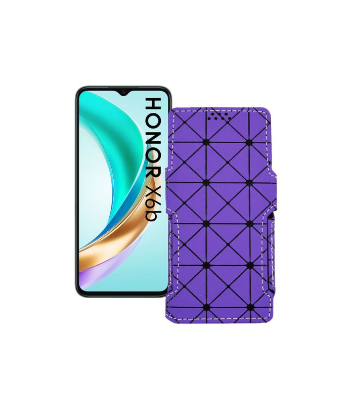 Чохол-книжка з екошкіри для телефону Honor X6B