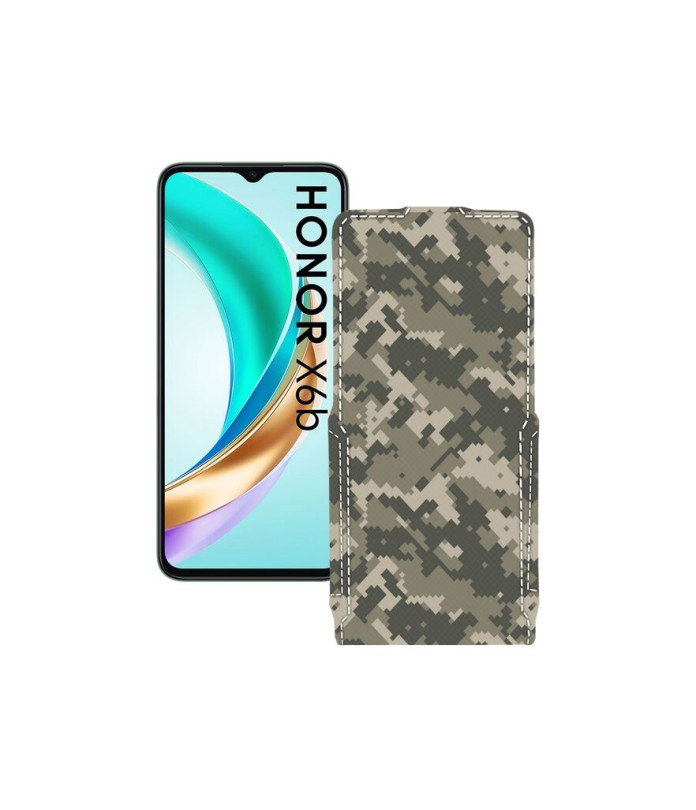 Чохол-флип з екошкіри для телефону Honor X6B