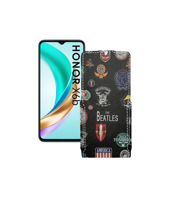 Чохол-флип з екошкіри для телефону Honor X6B