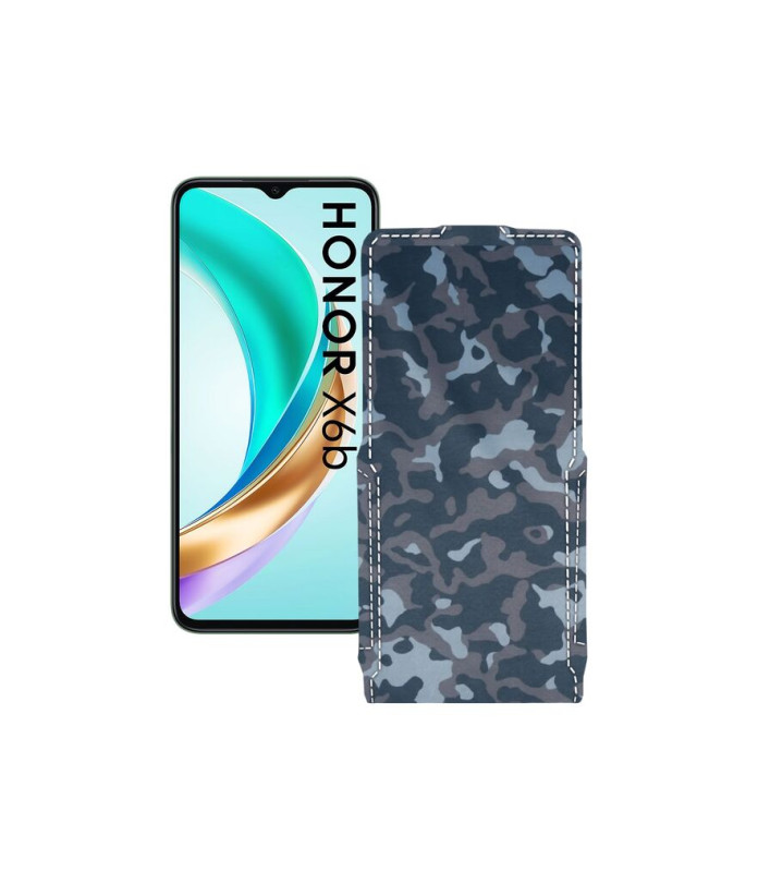 Чохол-флип з екошкіри для телефону Honor X6B