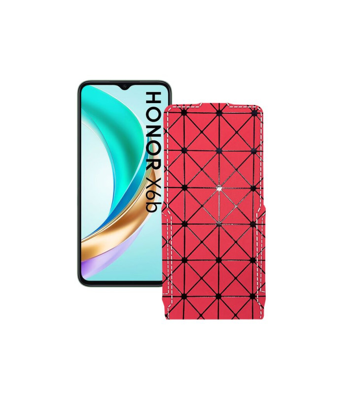 Чохол-флип з екошкіри для телефону Honor X6B