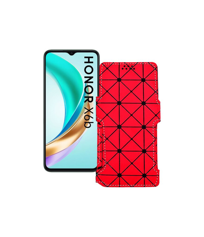 Чохол-книжка з екошкіри для телефону Honor X6B