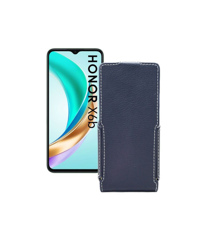Чохол-флип з екошкіри для телефону Honor X6B