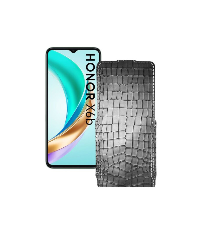 Чохол-флип з екошкіри для телефону Honor X6B
