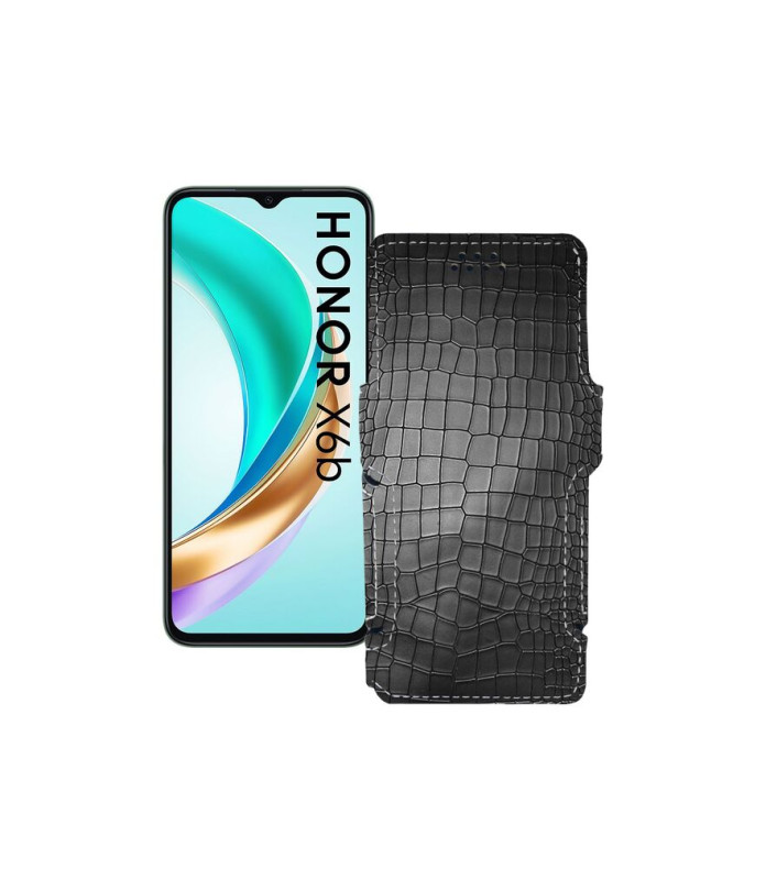 Чохол-книжка з екошкіри для телефону Honor X6B