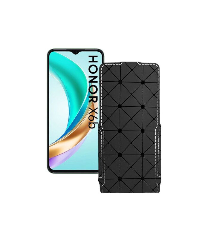 Чохол-флип з екошкіри для телефону Honor X6B