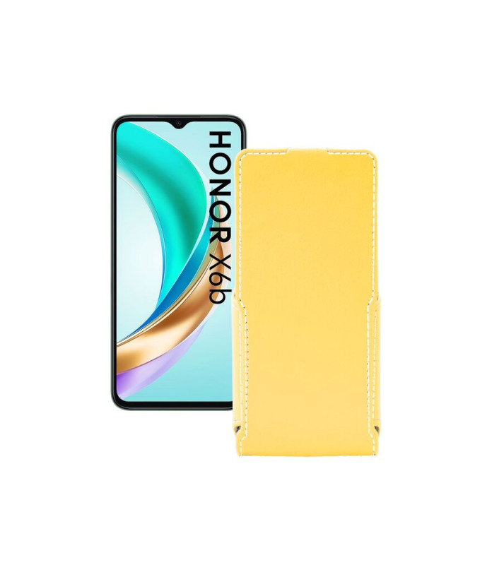 Чохол-флип з екошкіри для телефону Honor X6B