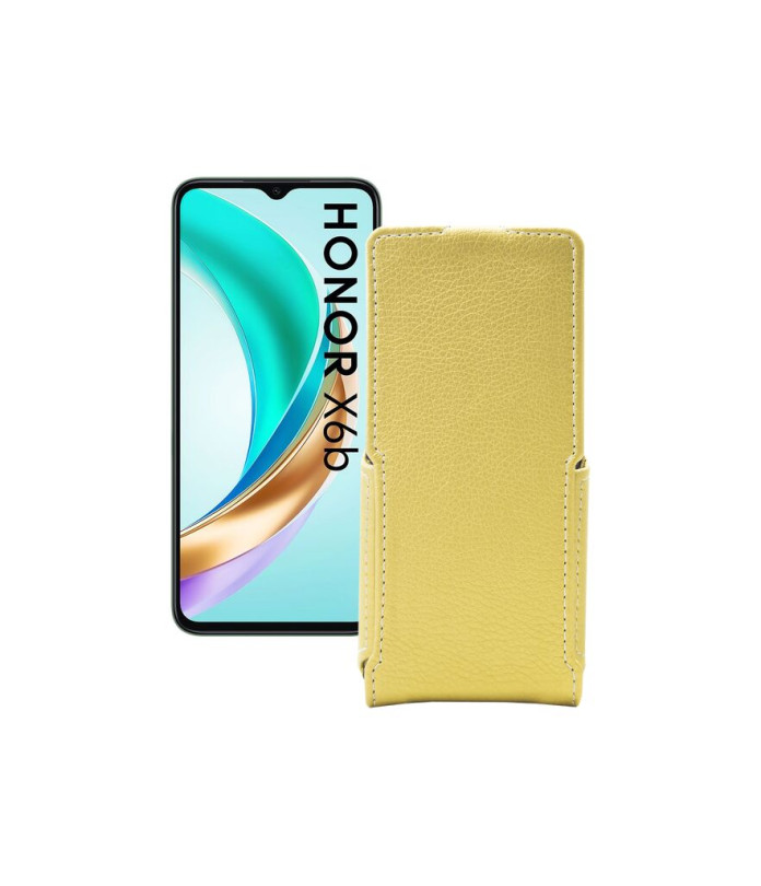 Чохол-флип з екошкіри для телефону Honor X6B