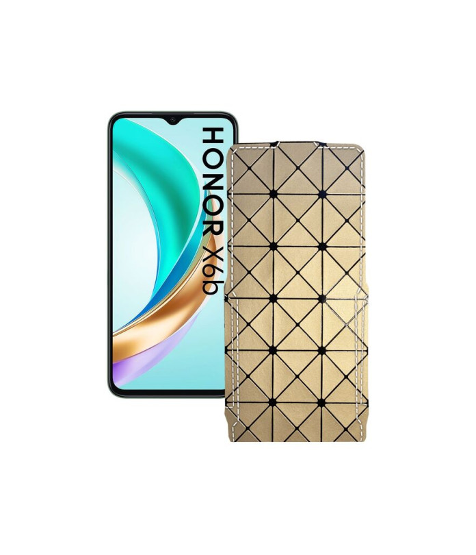 Чохол-флип з екошкіри для телефону Honor X6B