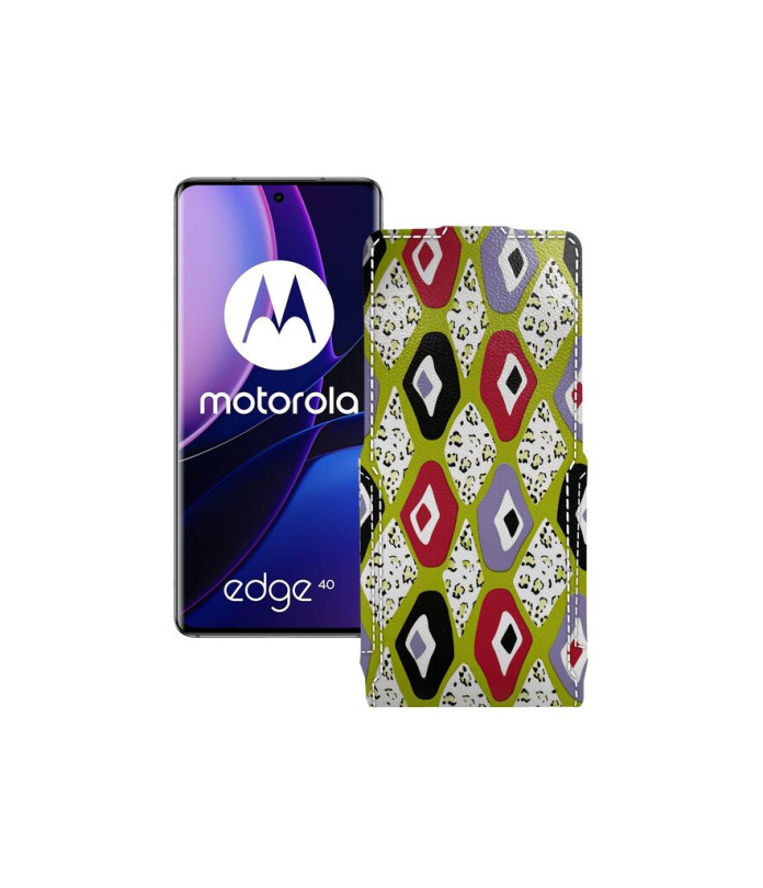 Чохол-флип з екошкіри для телефону Motorola Edge 40