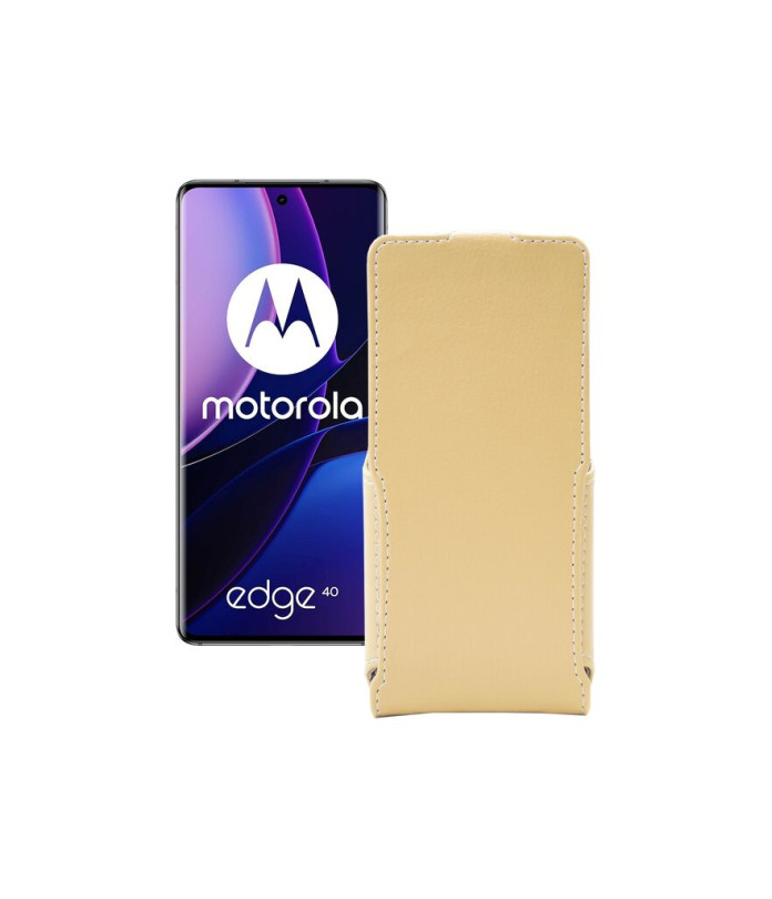 Чохол-флип з екошкіри для телефону Motorola Edge 40