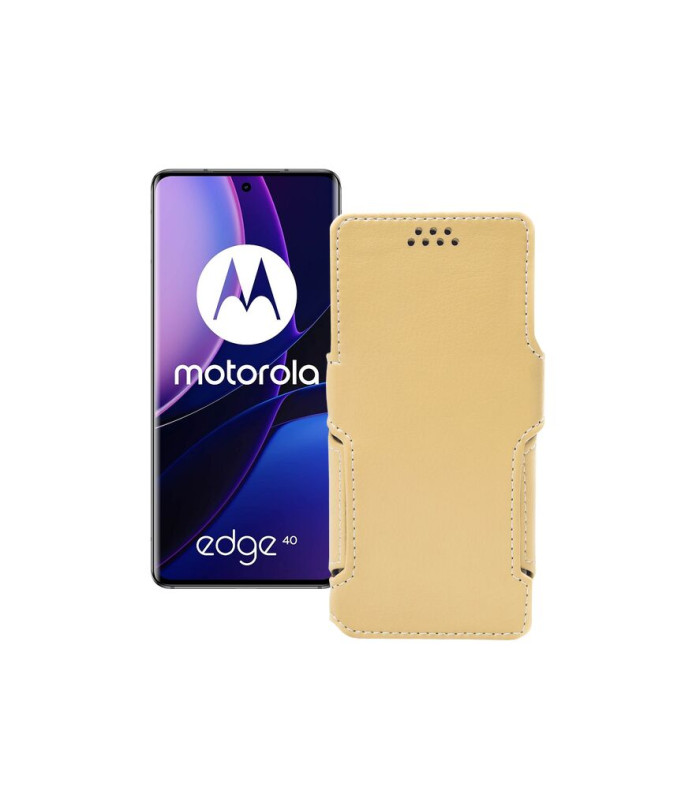 Чохол-книжка з екошкіри для телефону Motorola Edge 40