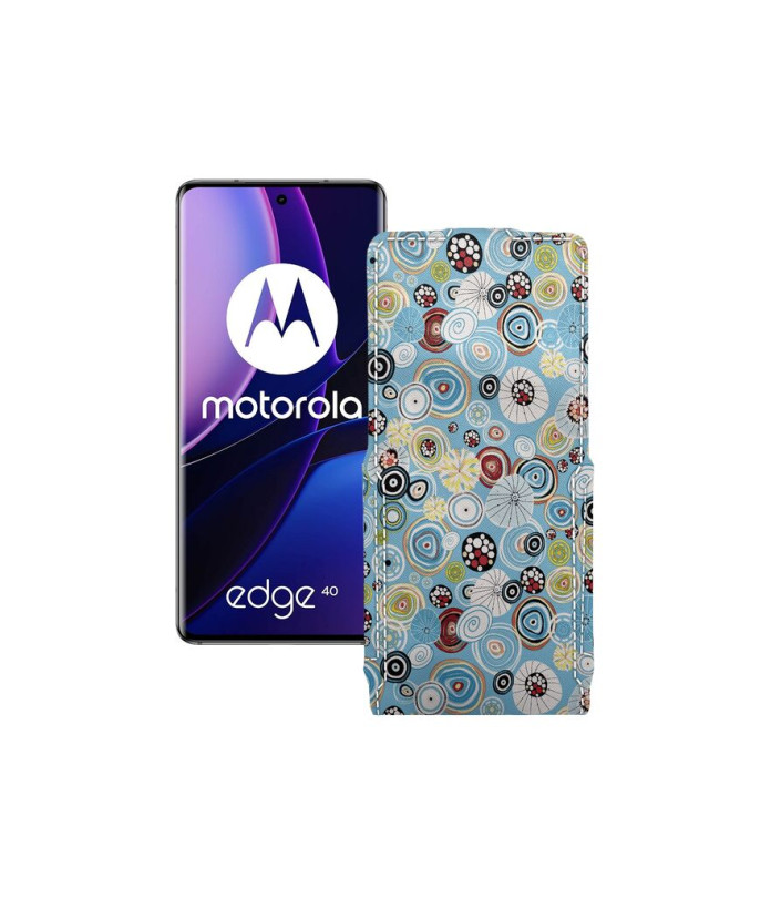 Чохол-флип з екошкіри для телефону Motorola Edge 40