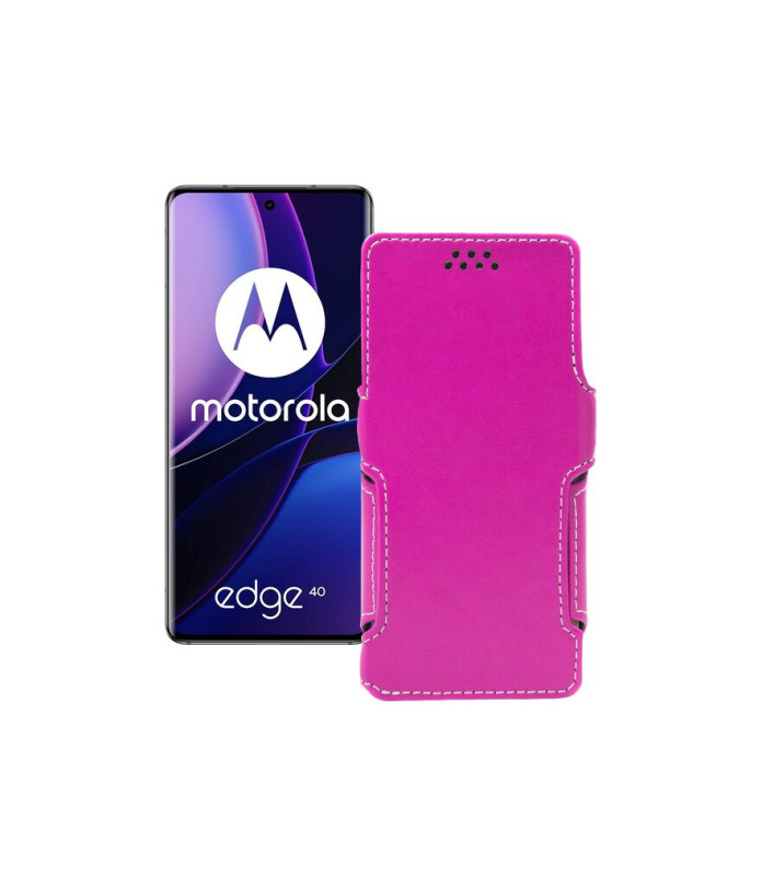 Чохол-книжка з екошкіри для телефону Motorola Edge 40