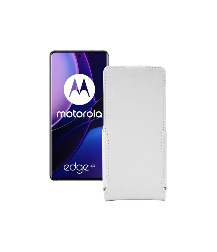 Чохол-флип з екошкіри для телефону Motorola Edge 40