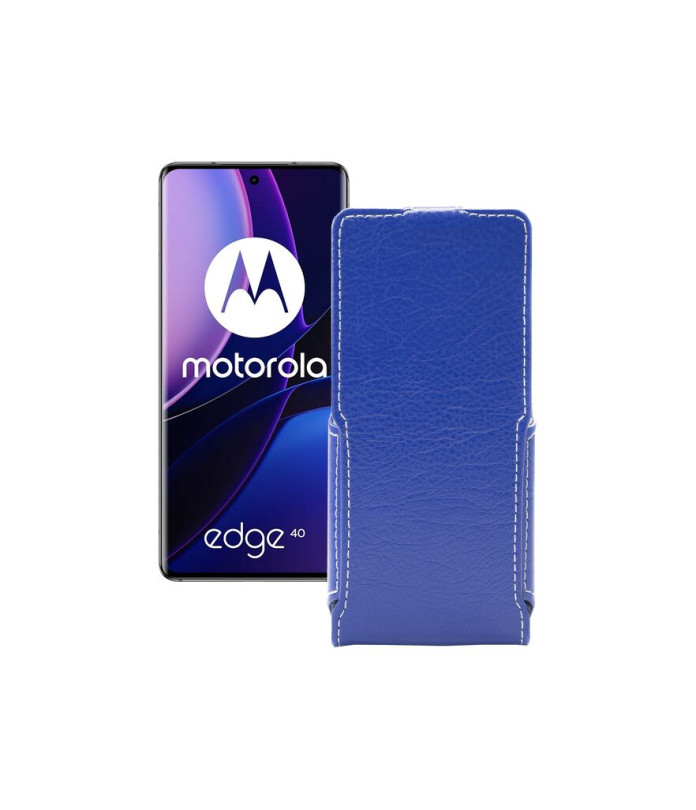 Чохол-флип з екошкіри для телефону Motorola Edge 40