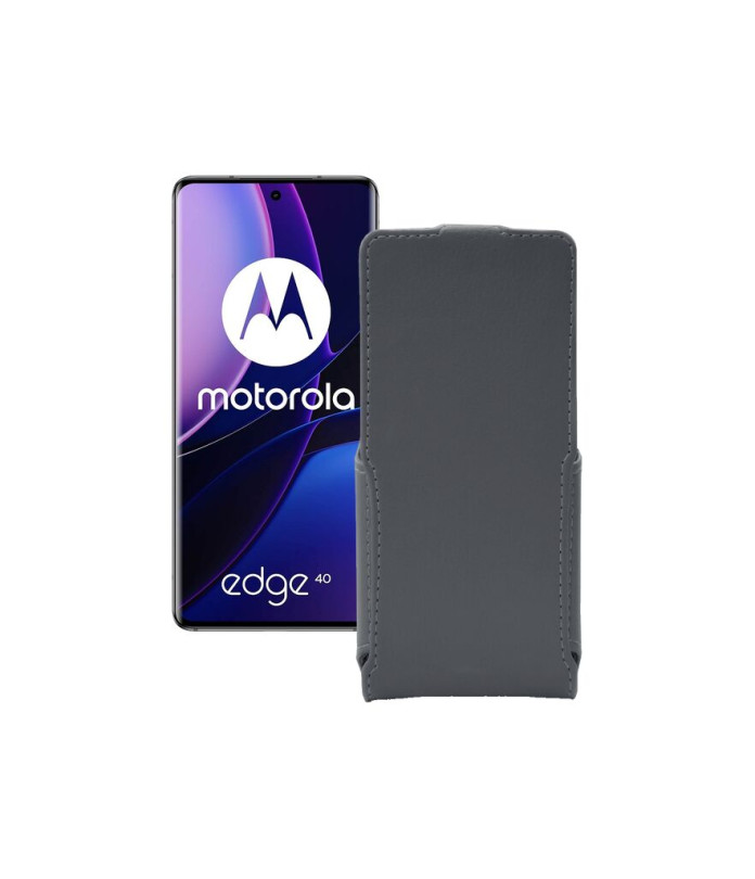 Чохол-флип з екошкіри для телефону Motorola Edge 40