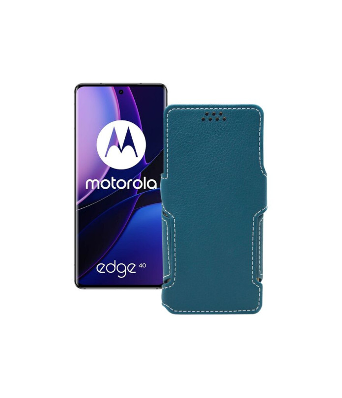 Чохол-книжка з екошкіри для телефону Motorola Edge 40