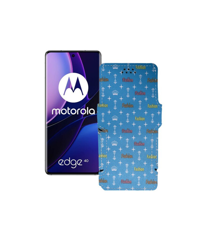 Чохол-книжка з екошкіри для телефону Motorola Edge 40