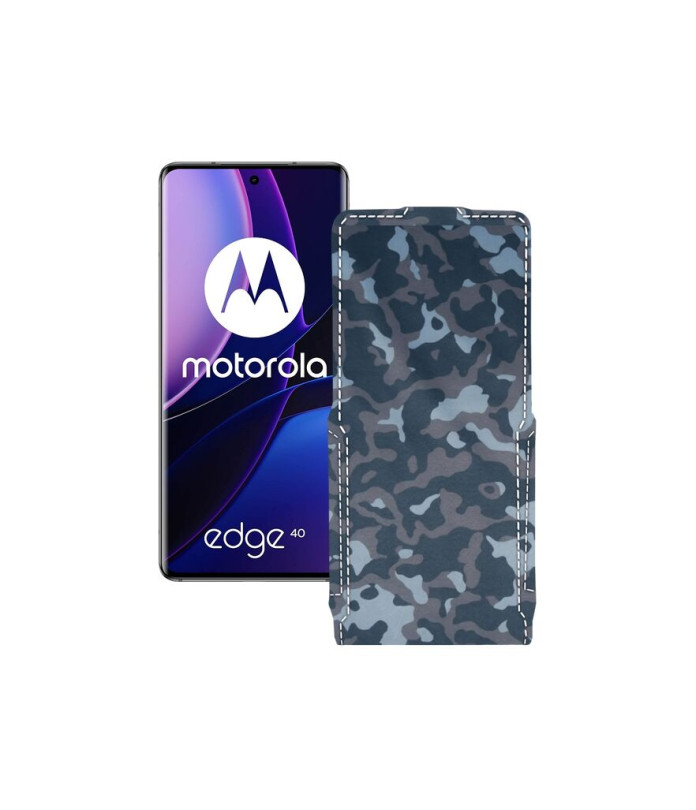 Чохол-флип з екошкіри для телефону Motorola Edge 40