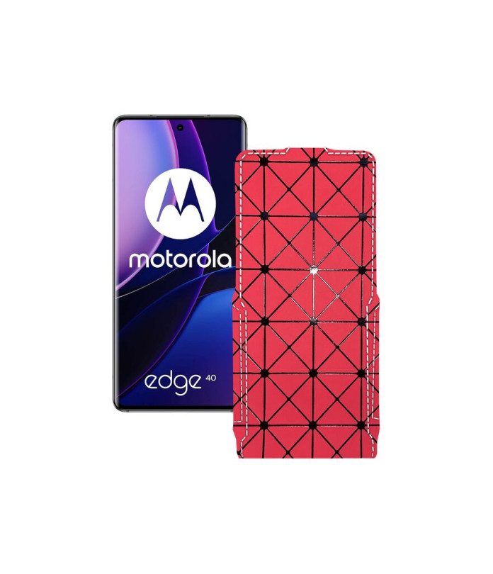 Чохол-флип з екошкіри для телефону Motorola Edge 40