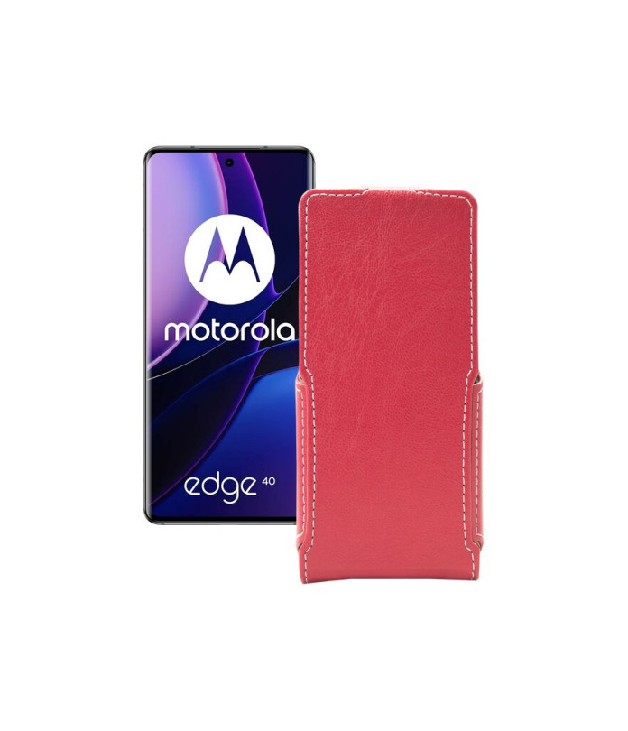 Чохол-флип з екошкіри для телефону Motorola Edge 40