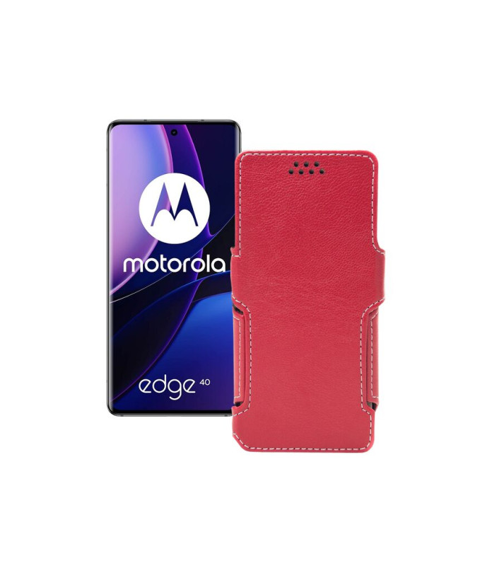 Чохол-книжка з екошкіри для телефону Motorola Edge 40