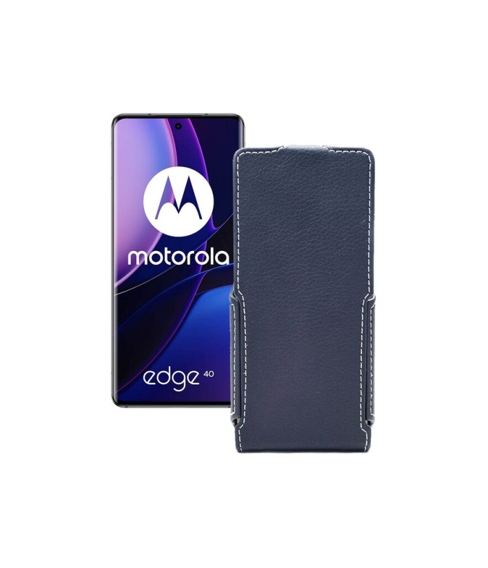 Чохол-флип з екошкіри для телефону Motorola Edge 40