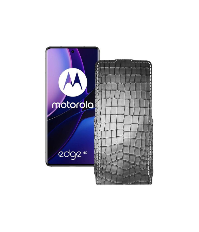 Чохол-флип з екошкіри для телефону Motorola Edge 40