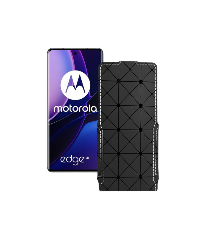 Чохол-флип з екошкіри для телефону Motorola Edge 40