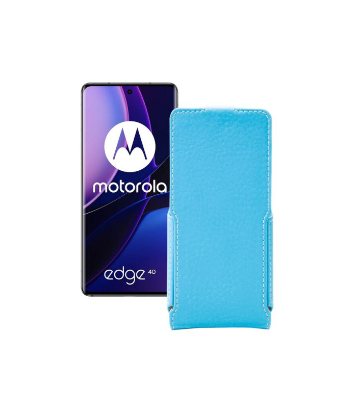 Чохол-флип з екошкіри для телефону Motorola Edge 40