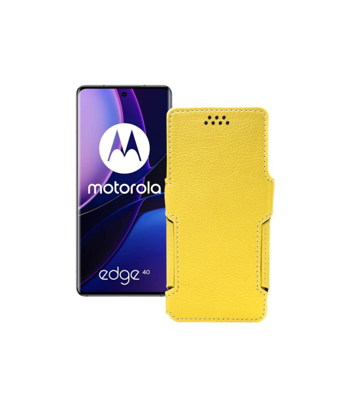 Чохол-книжка з екошкіри для телефону Motorola Edge 40