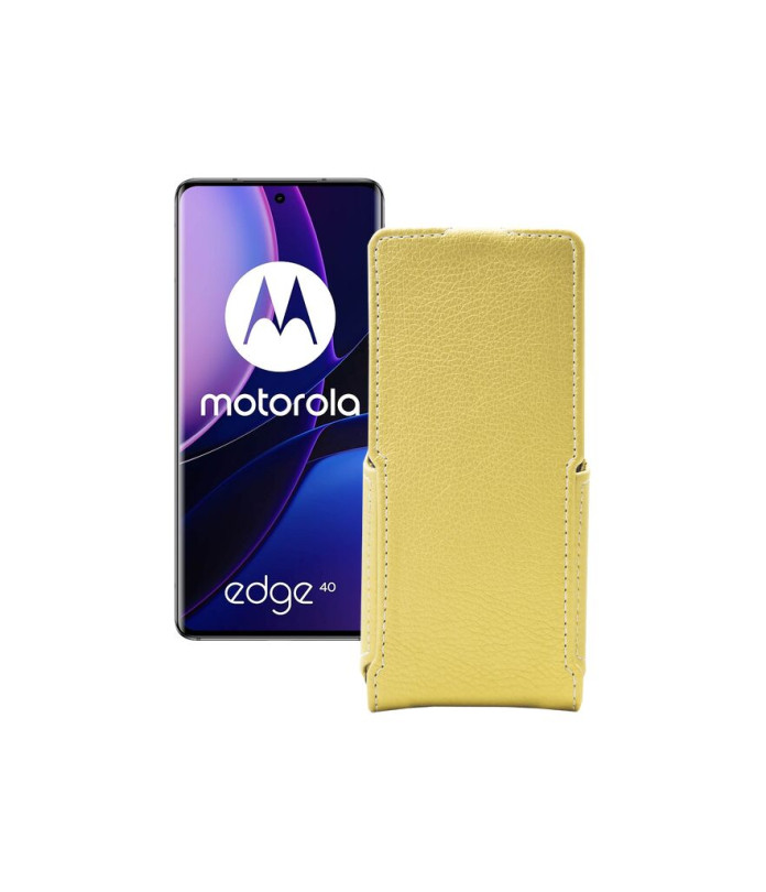 Чохол-флип з екошкіри для телефону Motorola Edge 40