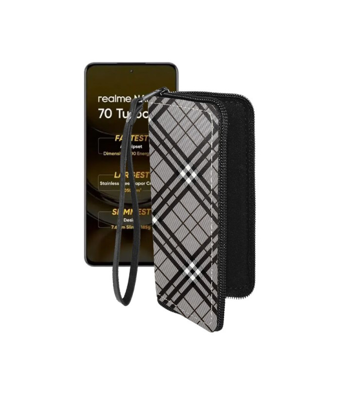 Чохол-гаманець з екошкіри для телефону Realme Narzo 70 Turbo 5G