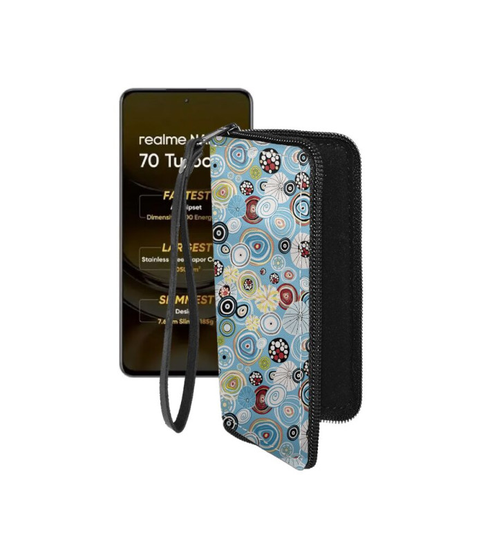 Чохол-гаманець з екошкіри для телефону Realme Narzo 70 Turbo 5G