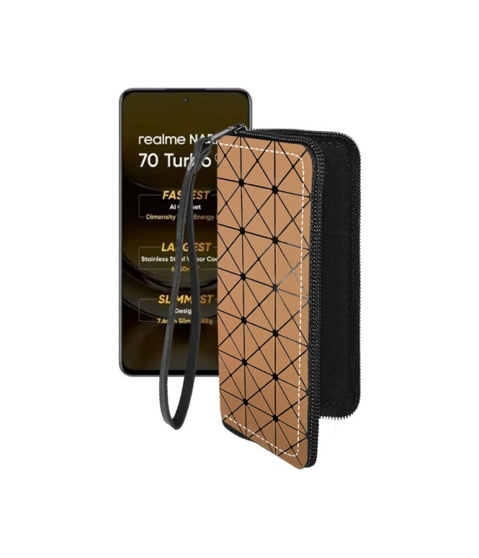 Чохол-гаманець з екошкіри для телефону Realme Narzo 70 Turbo 5G