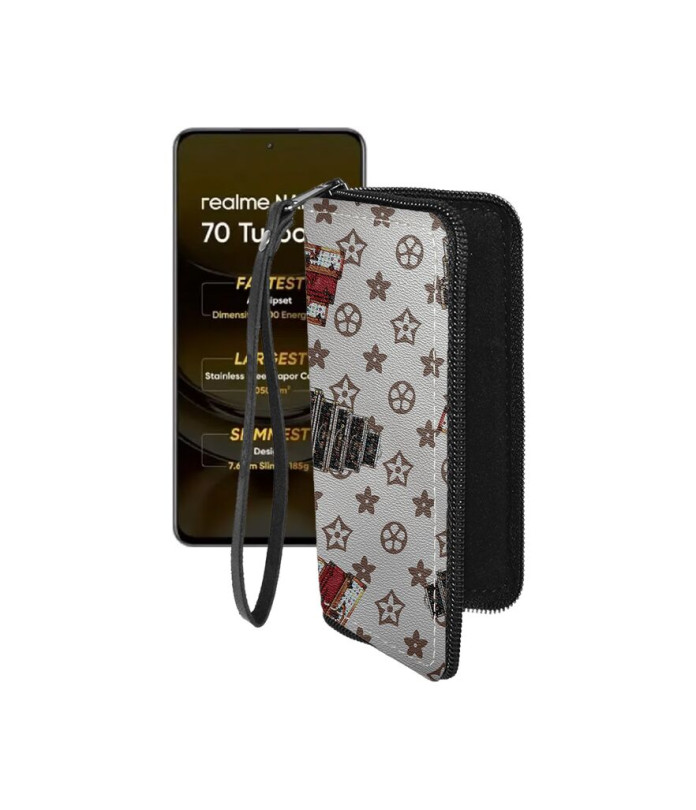 Чохол-гаманець з екошкіри для телефону Realme Narzo 70 Turbo 5G