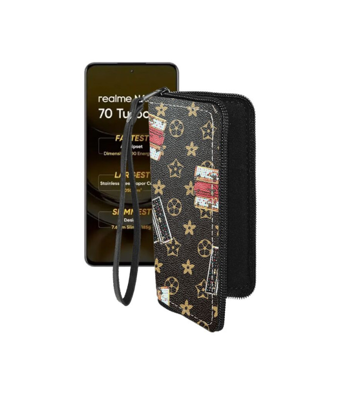 Чохол-гаманець з екошкіри для телефону Realme Narzo 70 Turbo 5G