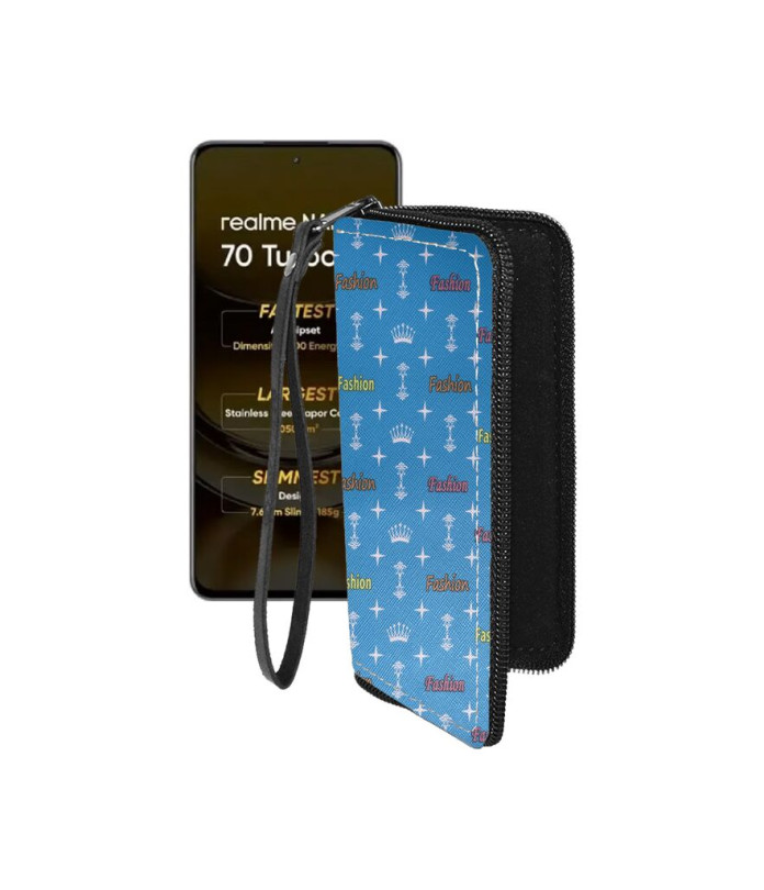 Чохол-гаманець з екошкіри для телефону Realme Narzo 70 Turbo 5G