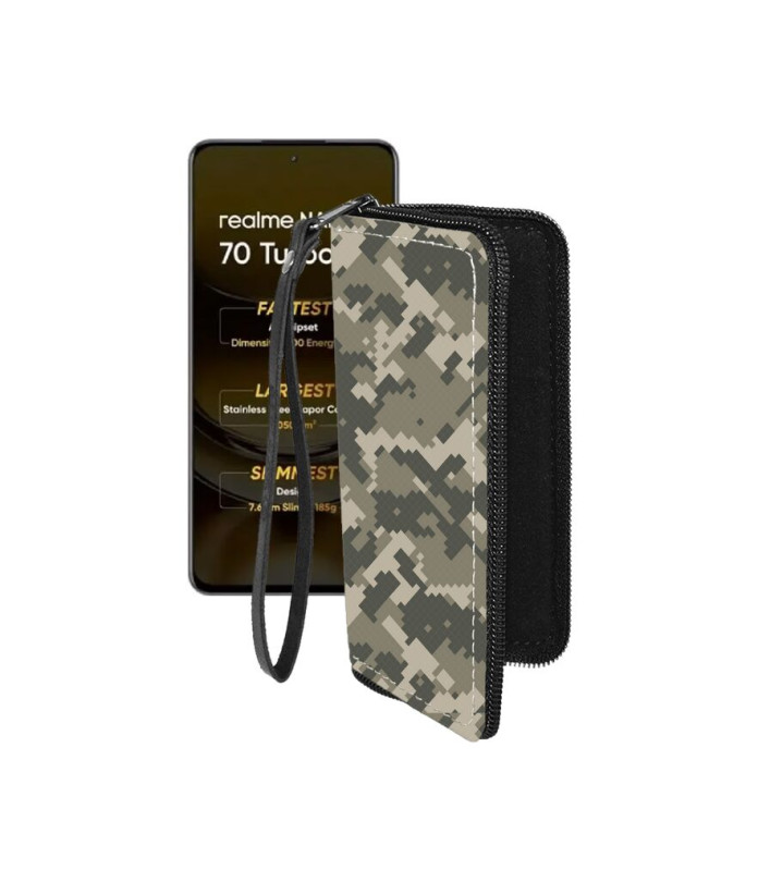 Чохол-гаманець з екошкіри для телефону Realme Narzo 70 Turbo 5G