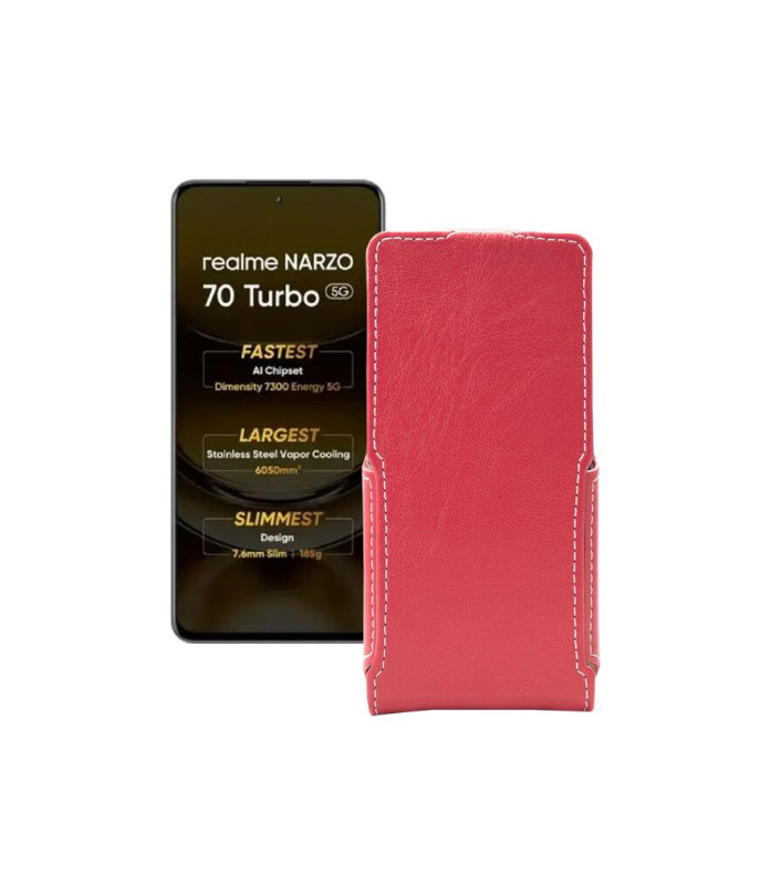 Чохол-флип з екошкіри для телефону Realme Narzo 70 Turbo 5G