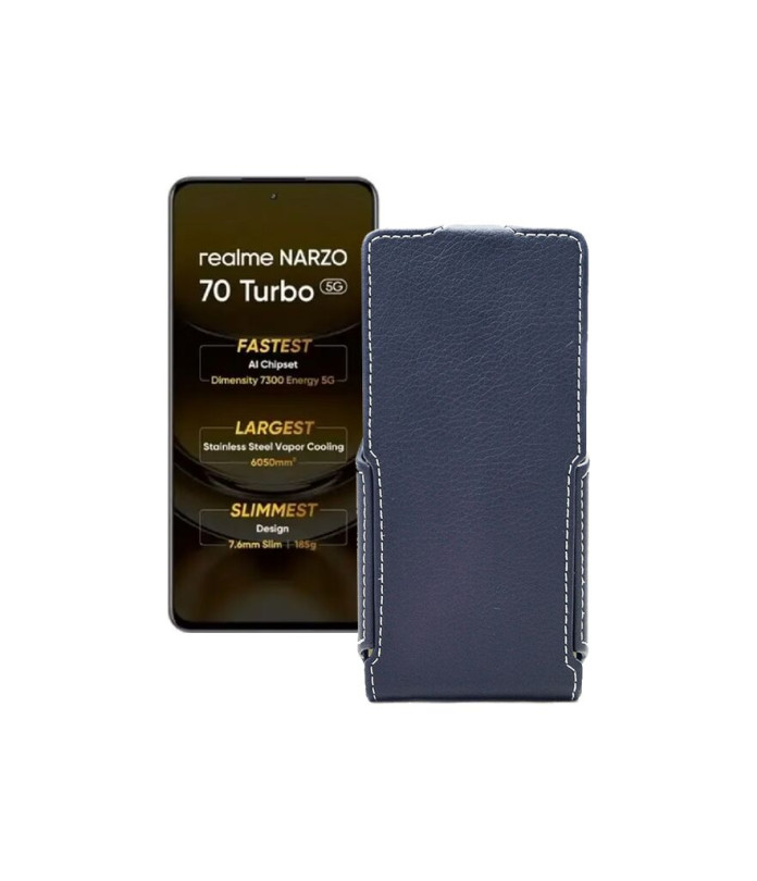 Чохол-флип з екошкіри для телефону Realme Narzo 70 Turbo 5G