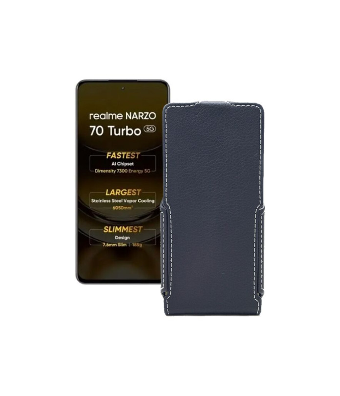 Чохол-флип з екошкіри для телефону Realme Narzo 70 Turbo 5G