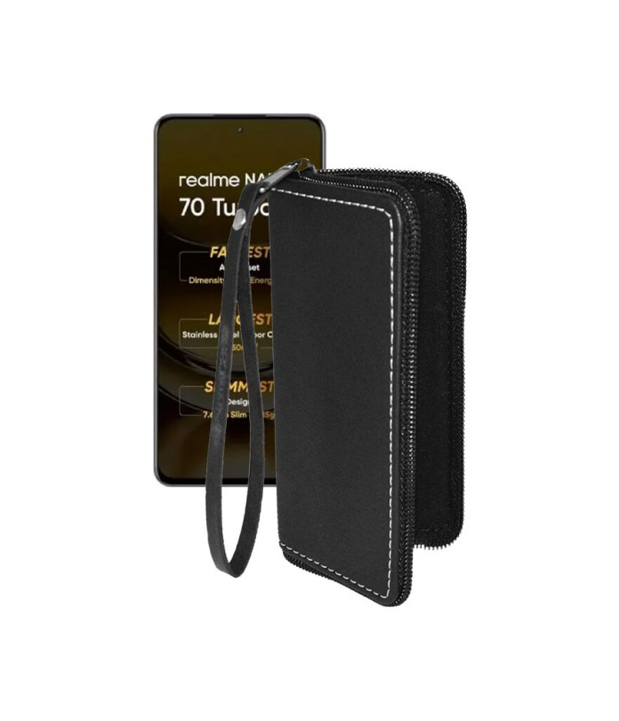 Чохол-гаманець з екошкіри для телефону Realme Narzo 70 Turbo 5G