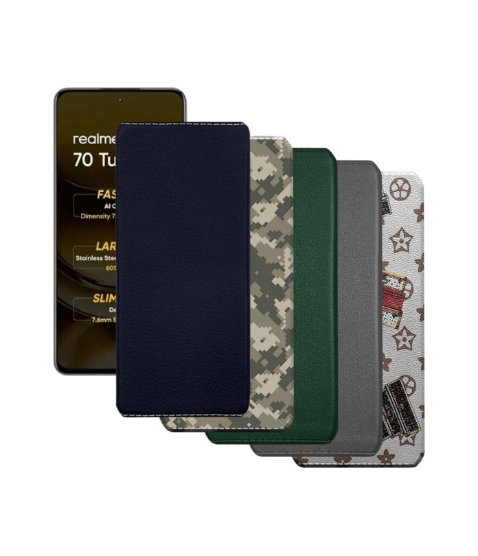 Накладка з екошкіри для телефону Realme Narzo 70 Turbo 5G